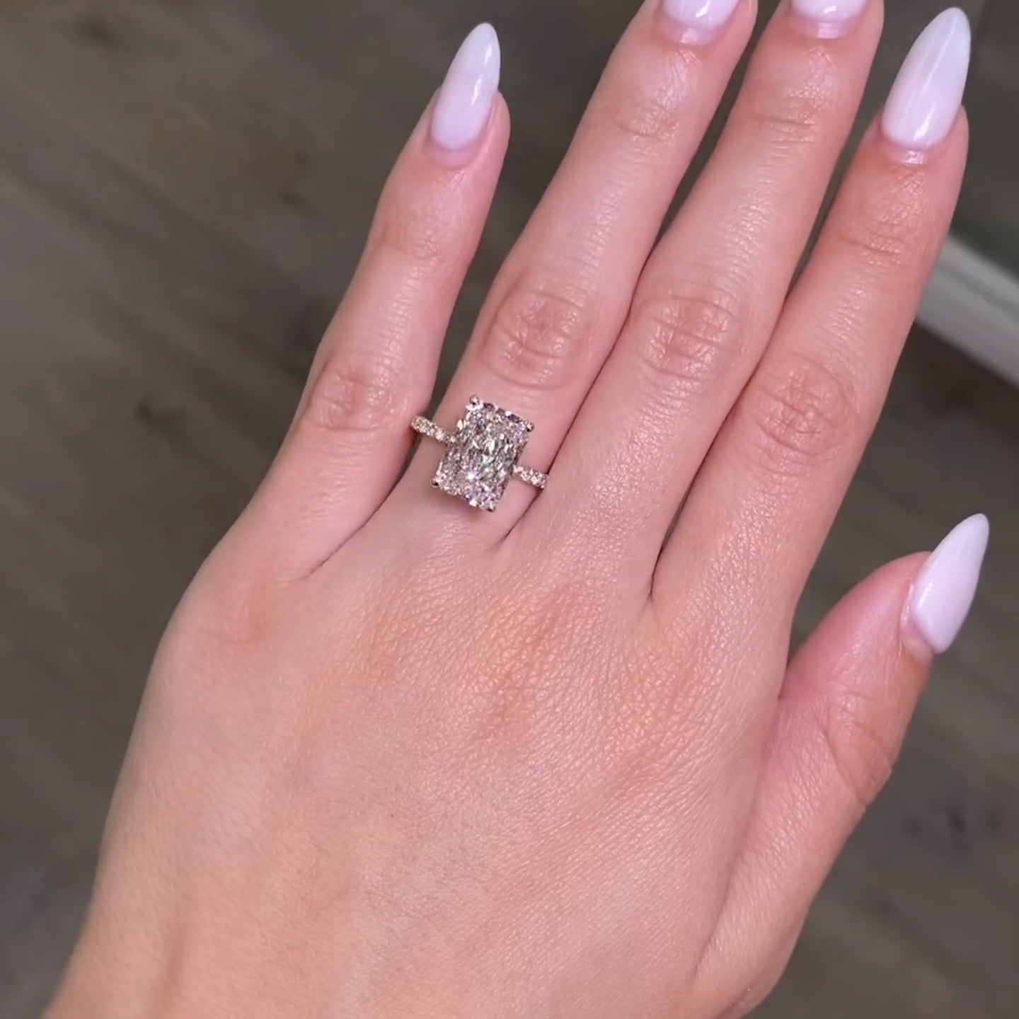 Radiant Cut Most Selling Moissanite Ring