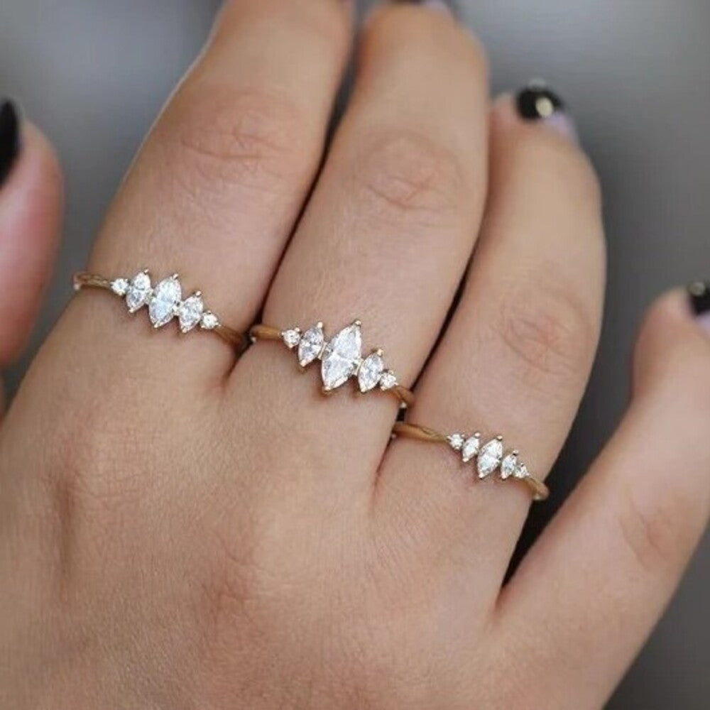 Marquise Five Diamond Ring