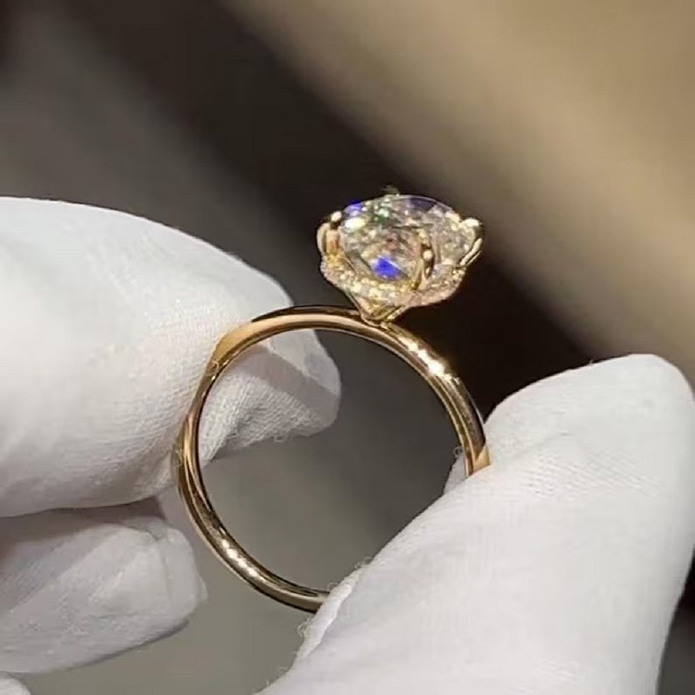 3.70 Ct Oval Moissanite Diamond Ring, Full Eternity marquise And Round Band, Oval Diamond Bridal Set Ring, Gift For Her