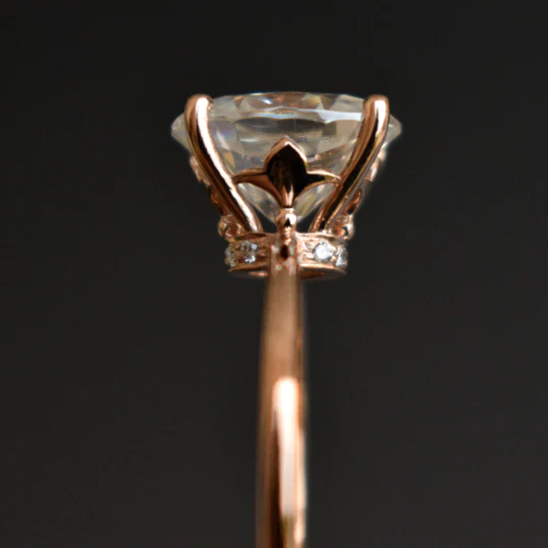 2 Ct Oval Moissanite Diamond Ring, Simple Ring, Engagement Ring, Wedding Ring, Anniversary Gift For Her