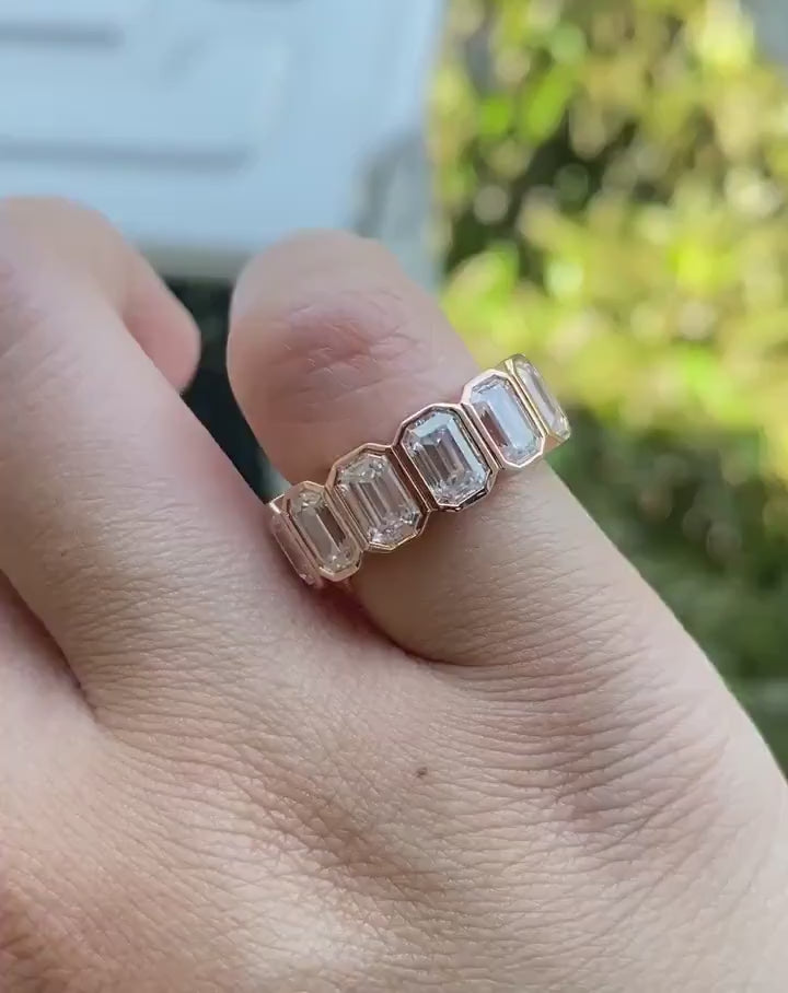 Emerald Full Eternity Band