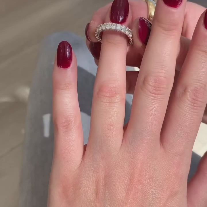 Oval Bridal Set Moissanite Diamond Ring